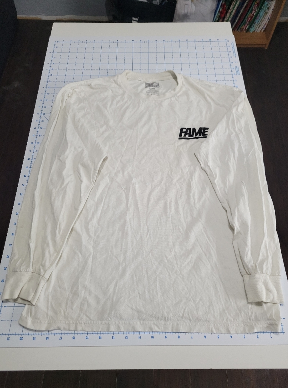 Long-Sleeve Fame Shirt - White